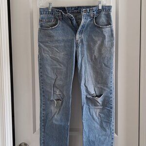 LEVI 550 sized W32 L30 Age Faded Blue Sylish In-Fashion